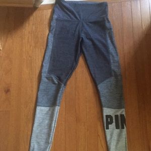 VS Pink tri-color grey leggings